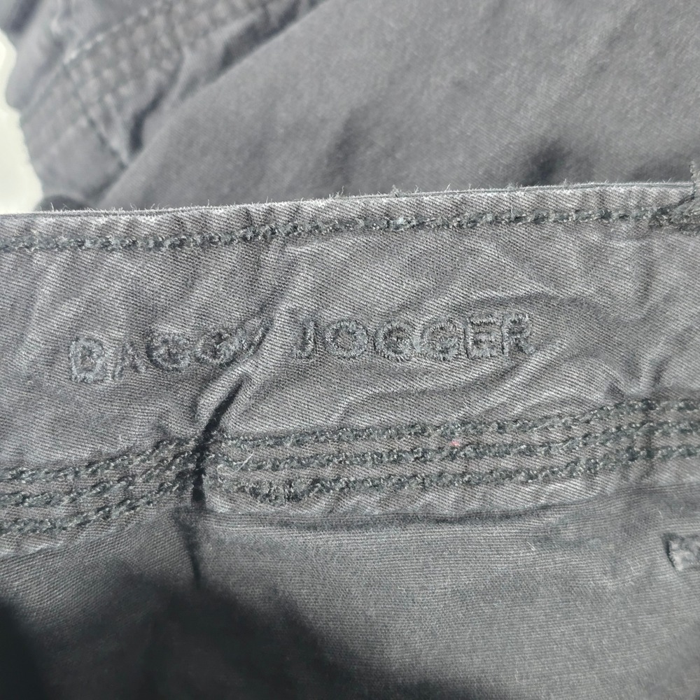 American Eagle Baggy Jogger Cargo Pants Womens 12 Black Stretch Utility 12609 - Picture 8 of 11
